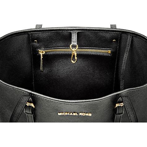 michael michael kors jet set travel handbag black|Michael Kors jet set collection.